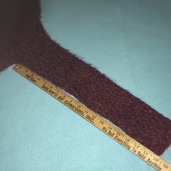 𝅺FOREVER 21 Burgundy Sweater Cardigan size S - Picture 5 of 7